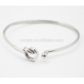 Factory Hot Sale Wire Stainless Steel Heart Bangle Bracelet